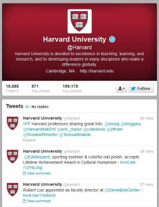Harvard Social Media - Twitter