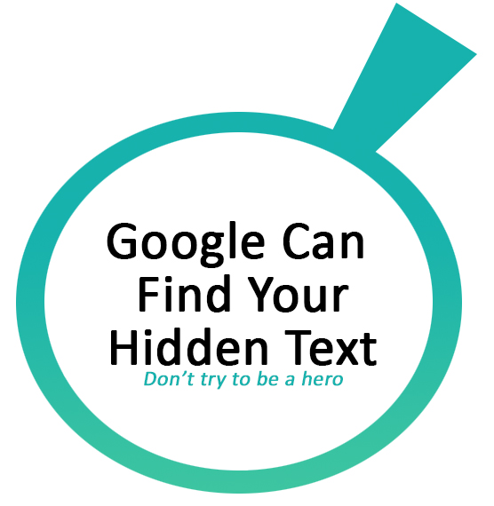 Google Hidden Text and Links Patent