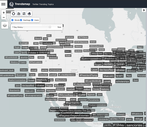 Trendsmap can be used for finding trending hashtags for Facebook