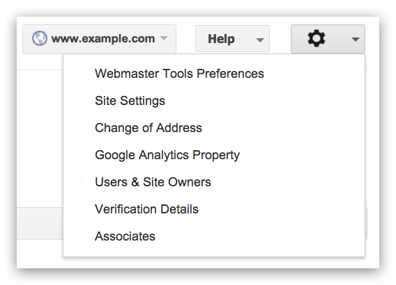 Webmaster Tools Setting Changes