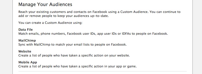 Facebook Custom Audience, Lookalike Ads and Power Editor