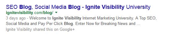 Ignite Visibility Blog