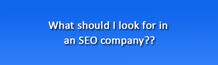What should I look for in an SEO company