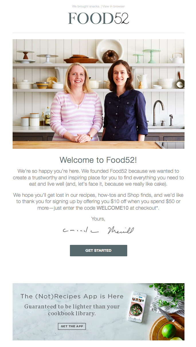 Every email marketing strategy should include a welcome email