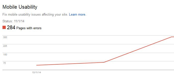 Google Webmaster Tools Mobile Usability Reports