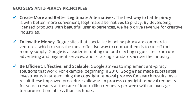 18 Ways to Avoid Google Penalties - Google's Piracy Policy