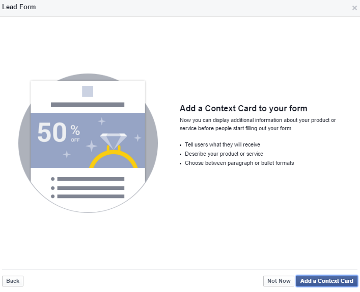 How to Increase Potential Customers with Facebook Lead Ads - Context Card