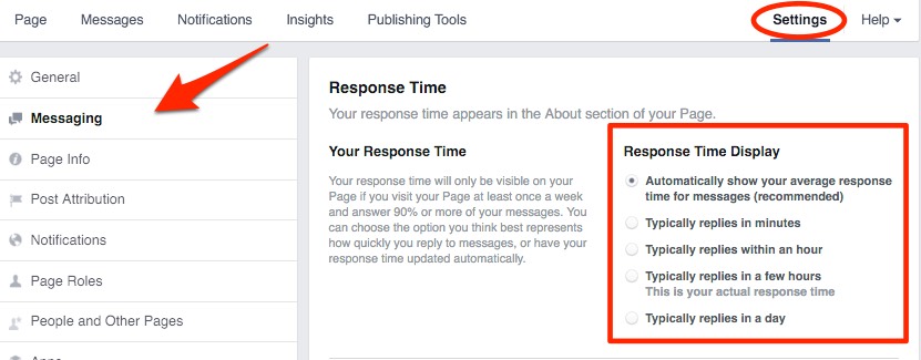 Facebook Hacks and Tips to Grow Your Community - Response time