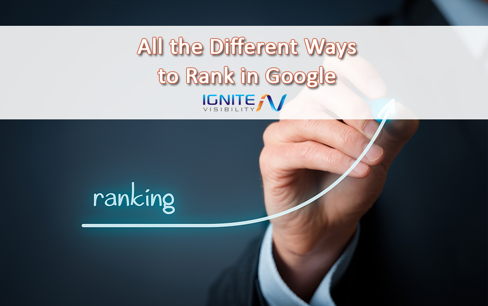 All the Different Ways to Rank in Google