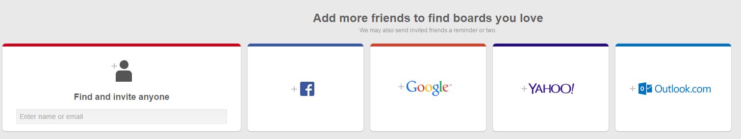 Find Friends and Remind Them of Your Pinterest Account