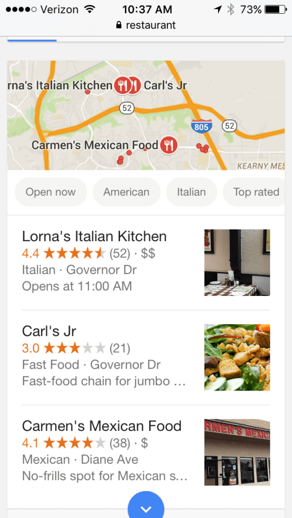 Get optimized for mobile search results.
