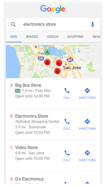Local SEO: run local search ads on Google