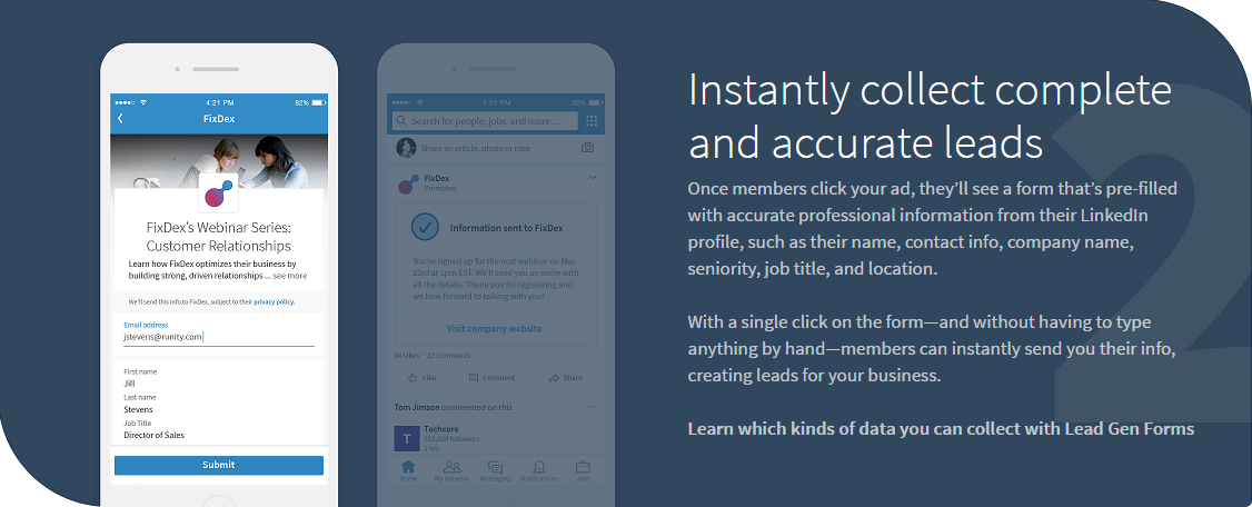 Lead gen forms make it easier for you to collect more leads