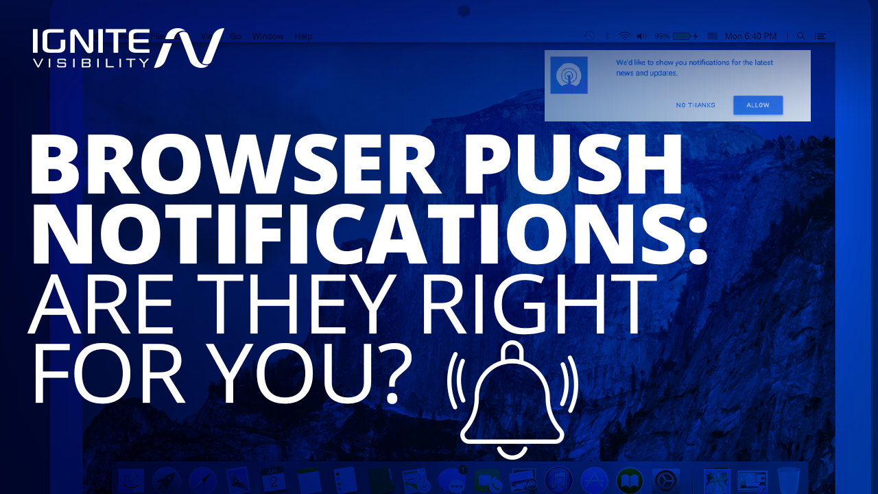 Browser push notifications