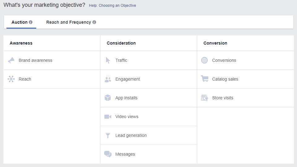 which facebook advertising objective should you choose