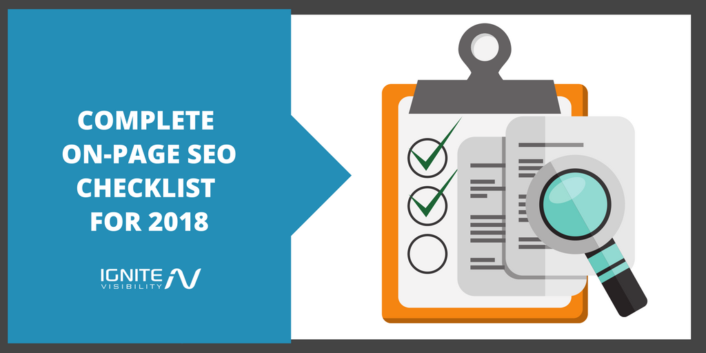 Complete On Page Seo Checklist Updated 2019 Guide - 