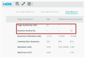 Find Your Domain Authority Using Moz Bar
