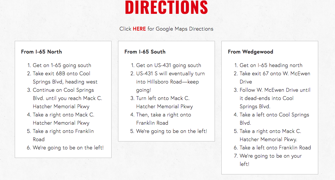 Local Search SEO: Include Driving Directions on Your Site