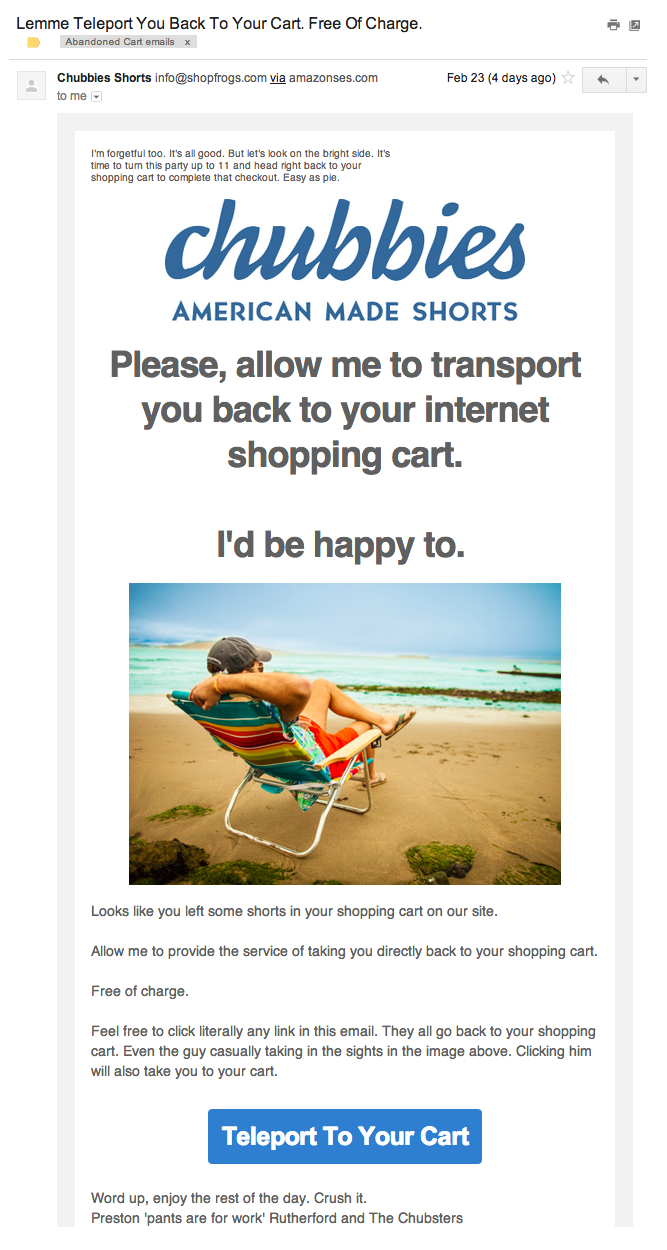 Abandoned Cart emails are some of the most effective ways of email advertising