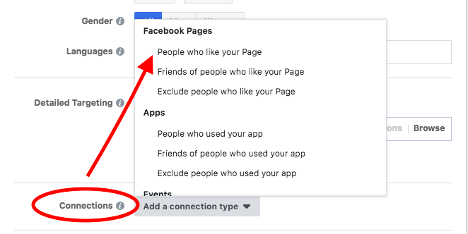 Target people who like your business page to grow your Facebook Messenger contact list