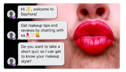 Sephora chatbot example