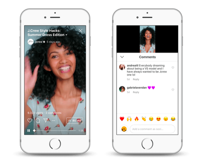 J.Crew uses IGTV for product demonstrations