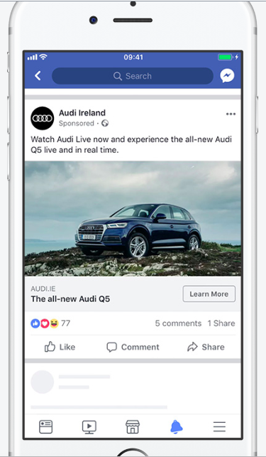 Facebook ad types: photo ads