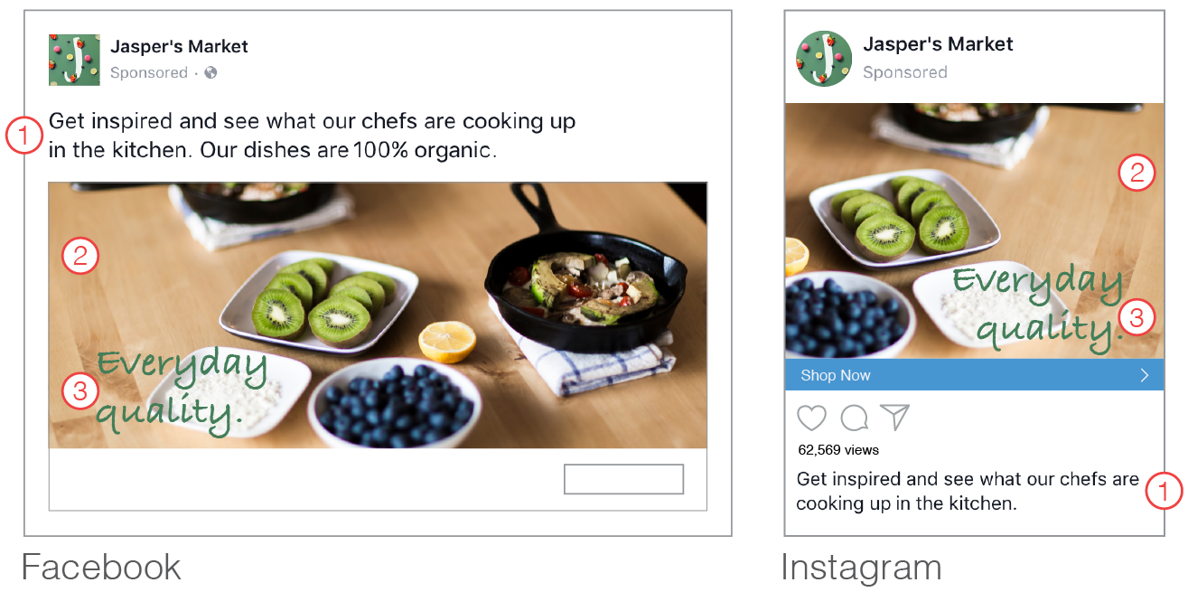 An example of image text in Facebook Image Ads