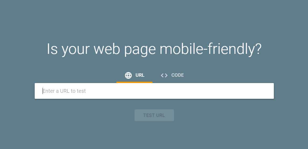 Test your site's mobile friendliness with Google's Mobile Friendly test