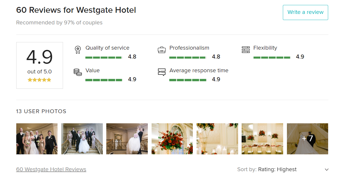 Niche sites like WeddingWire will help you collect reviews - and stay on top of any bad reviews