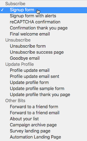 How to use MailChimp: create double opt-in sign up forms