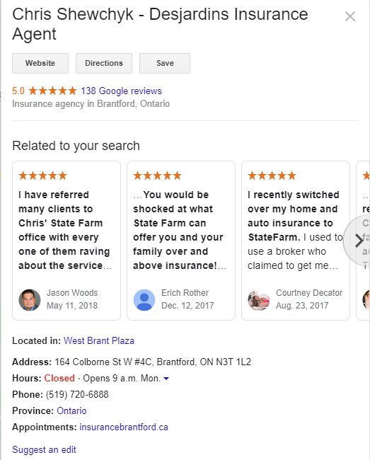Google tests review carousel in local results 