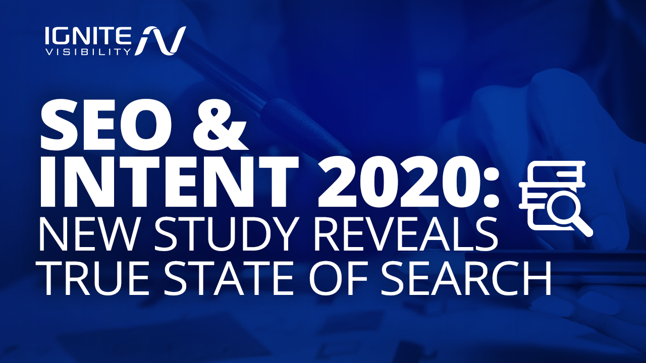 SEO and Intent 2020