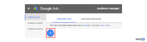 Start Adding Audiences in Google Ads