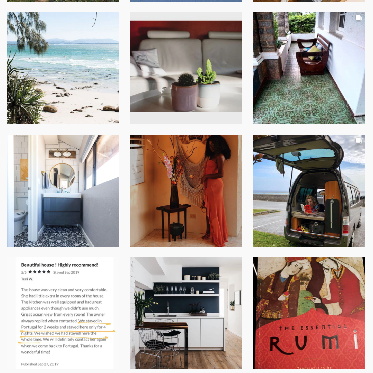 Airbnb uses user-generated content through Instagram 