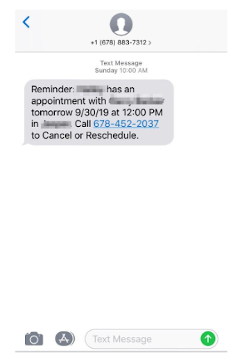 Send appointment reminders via text