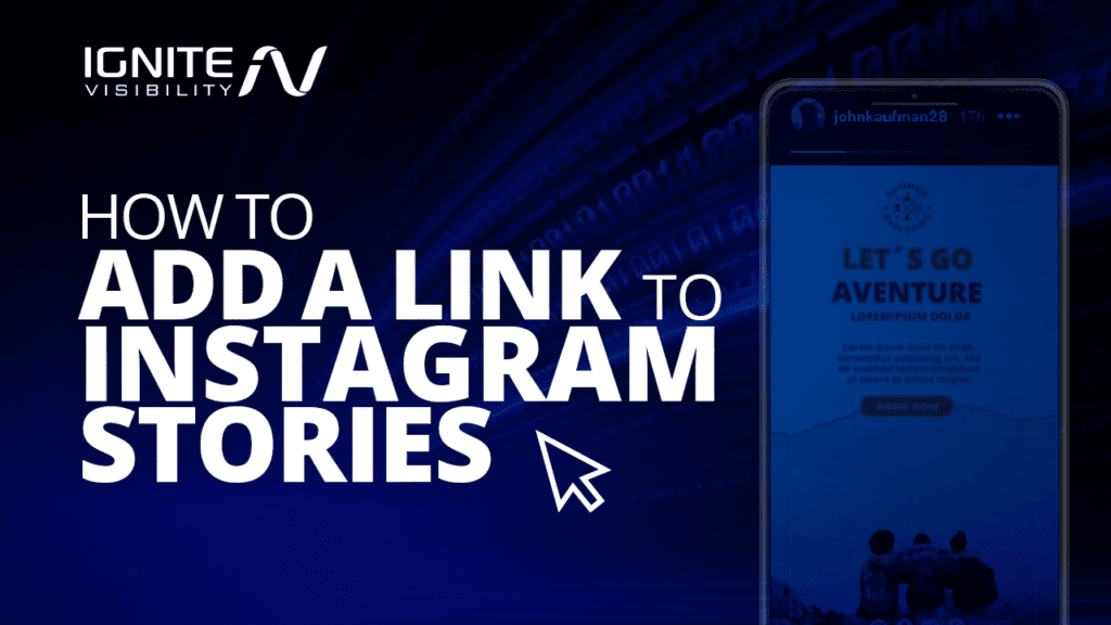 How to add a link to instagram stories