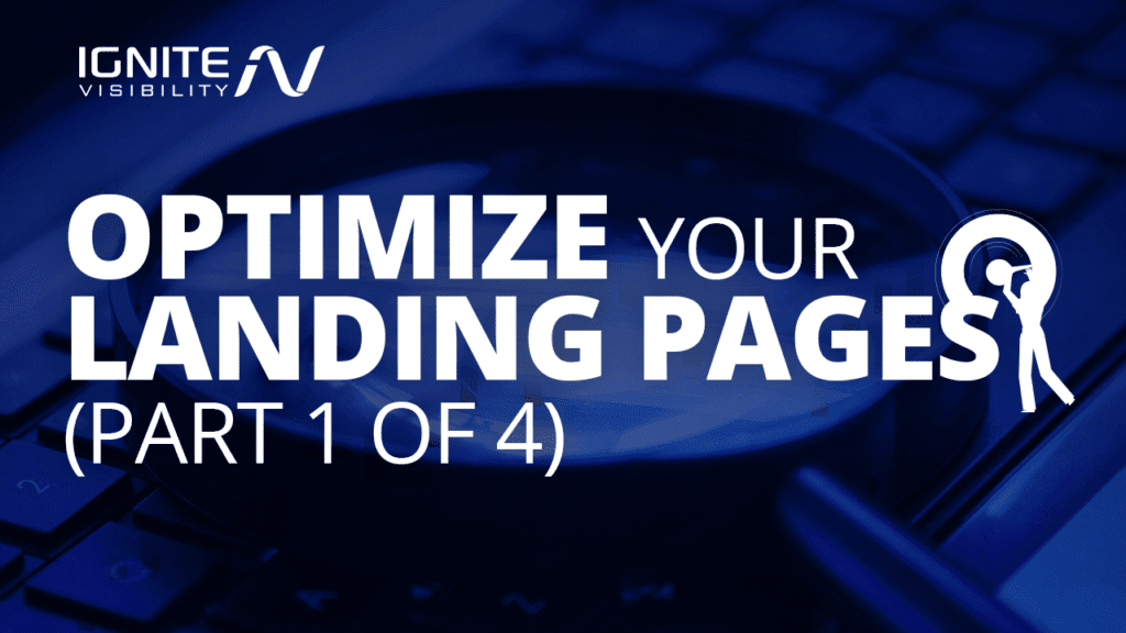 Optimize your landing pages