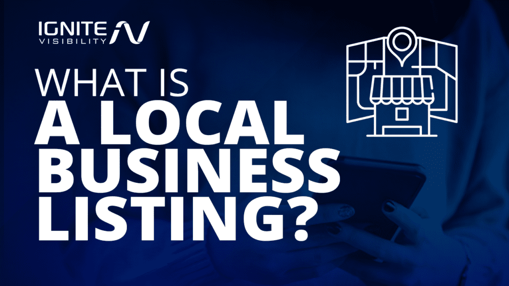 What is a local business listing?