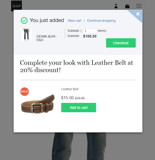 shop.com ecommerce email marketing template