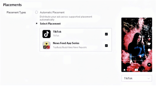 TikTok Ads creating a campaign