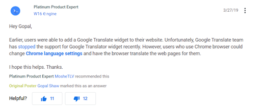 Does Google index chrome translation pages