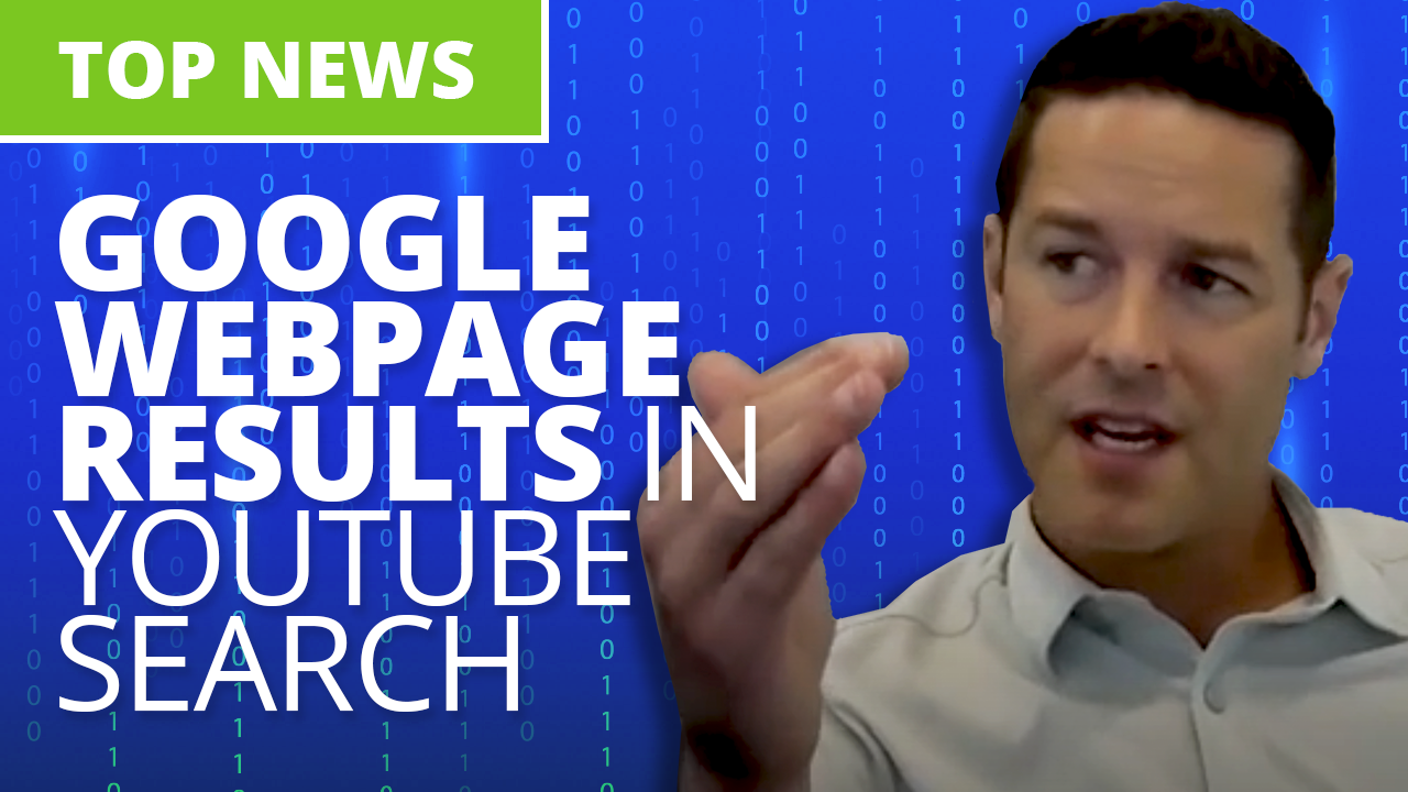 Google webpage results linked in youtube search results