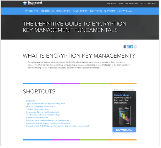 Townsend Security’s Definitive Guide to Encryption Key Management Fundamentals