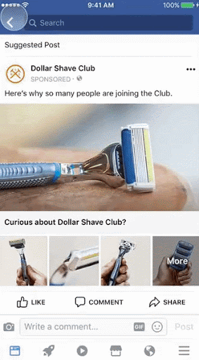Dollar-Shave-Club-facebook-collection-ad