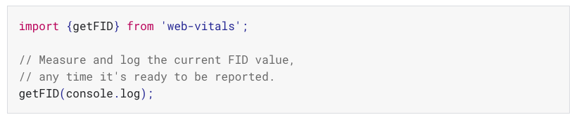 Measure FID with JavaScript