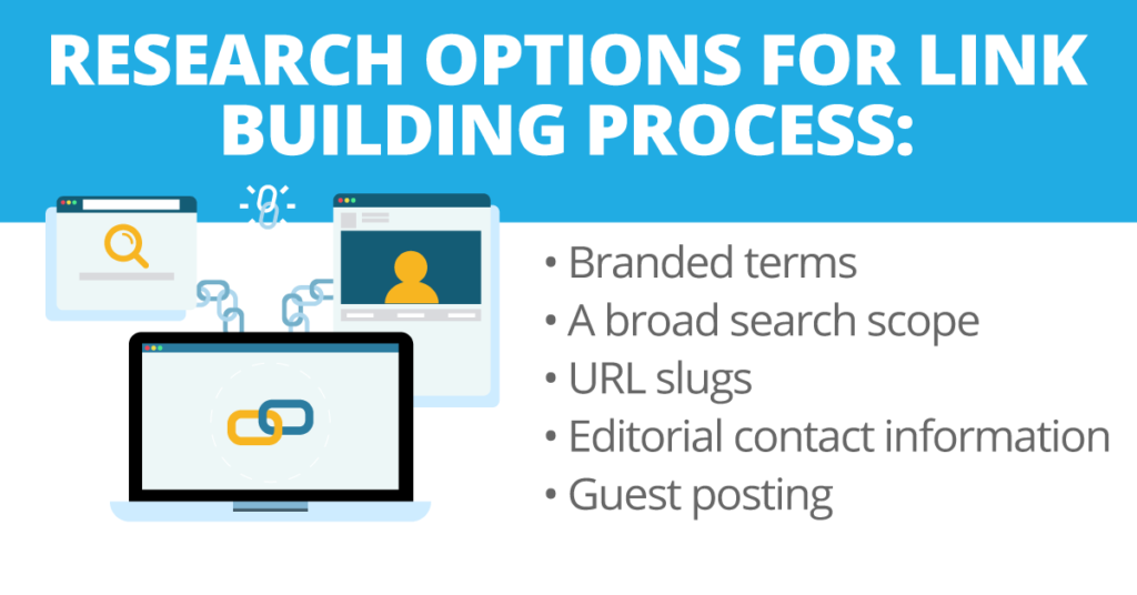Research Option for Link Building Process
