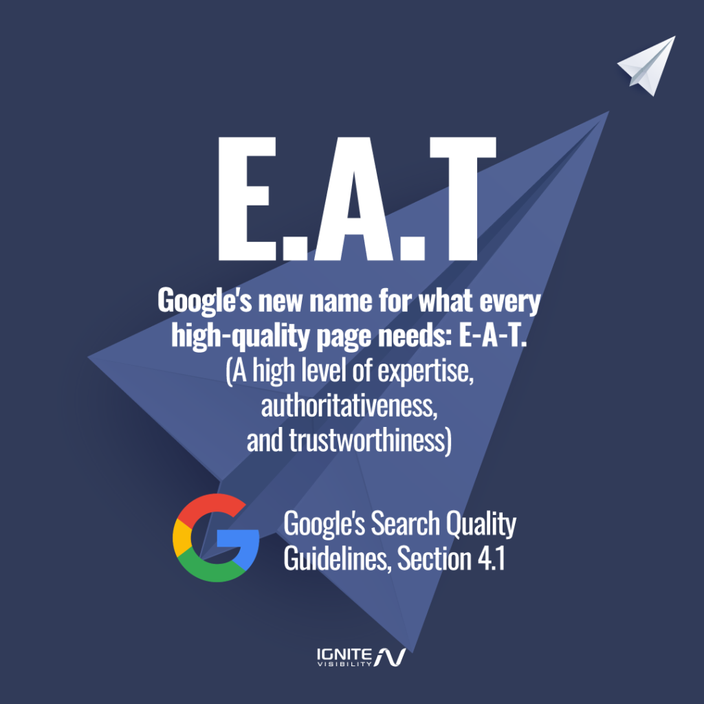 Google's EAT Principles