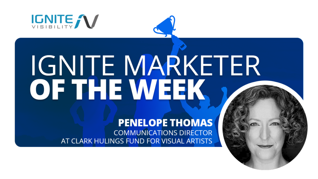Ignite Marketer of the Week - Penelope Thomas