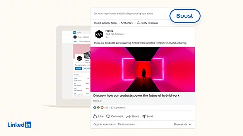 LinkedIn 'Boost' Feature
